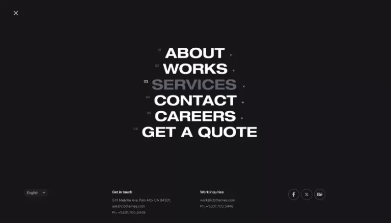 Hamburger Menu: Centered